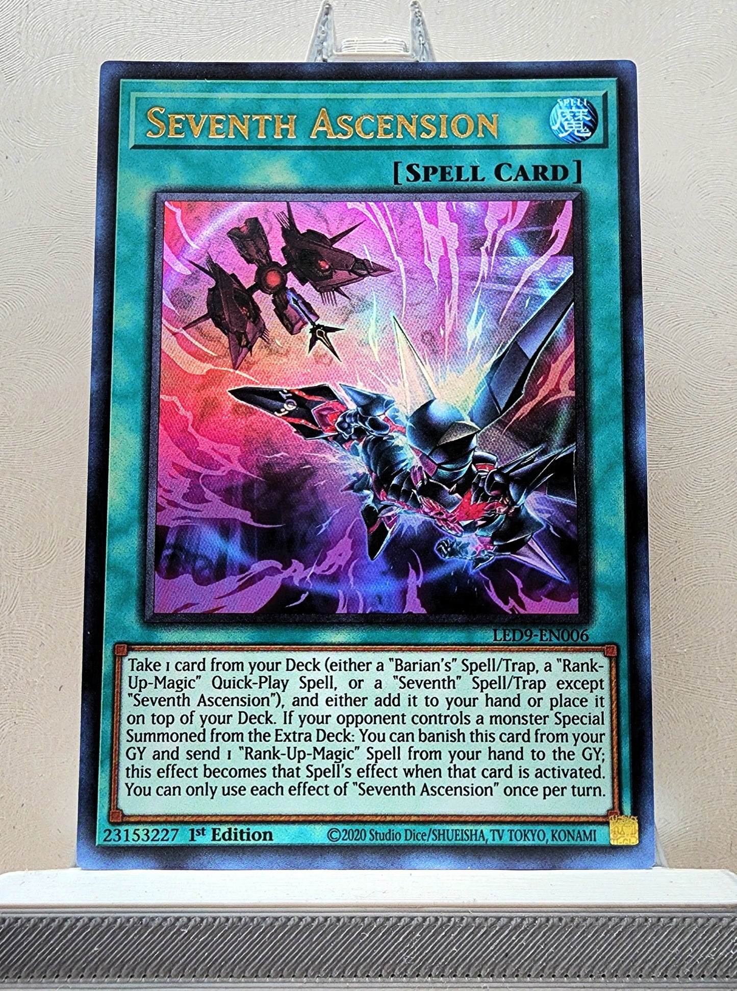 Yugioh! 1x Seventh Ascension (LED9 - Ultra Rare) 1st Edition