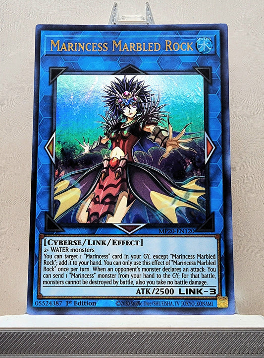 Yugioh! 1x Marincess Marbled Rock (MP20 - Ultra Rare) 1st Edition