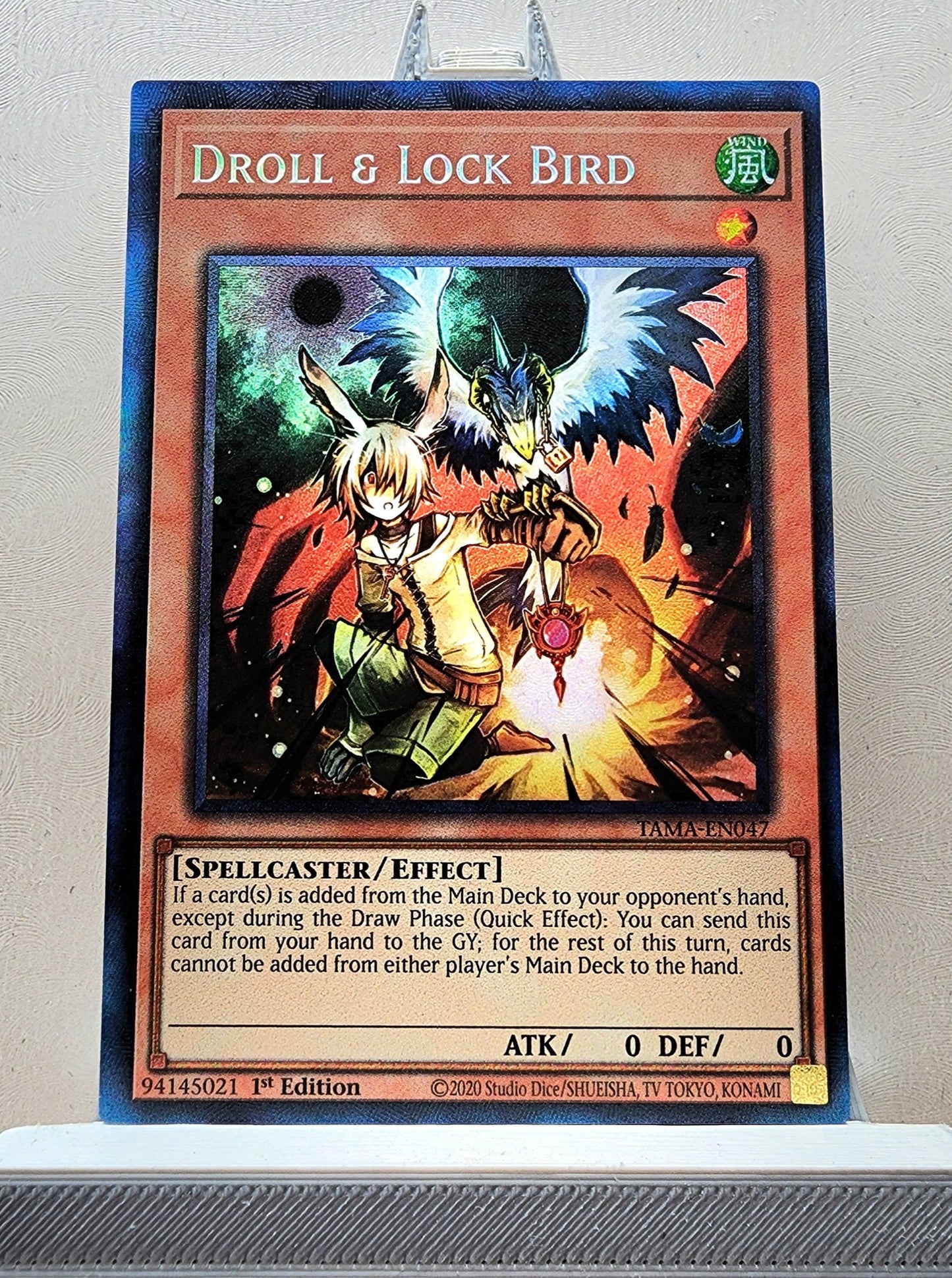 Yugioh! 1x Droll & Lock Bird (TAMA - Collectors Rare) 1st Edition