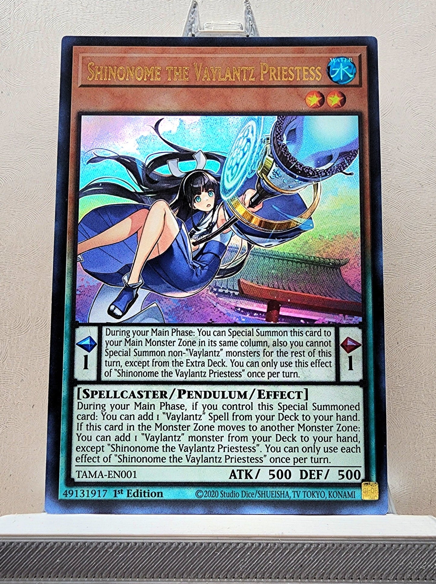 Yugioh! 1x Shinonome the Vaylantz Priestess (TAMA - Ultra Rare) 1st Edition