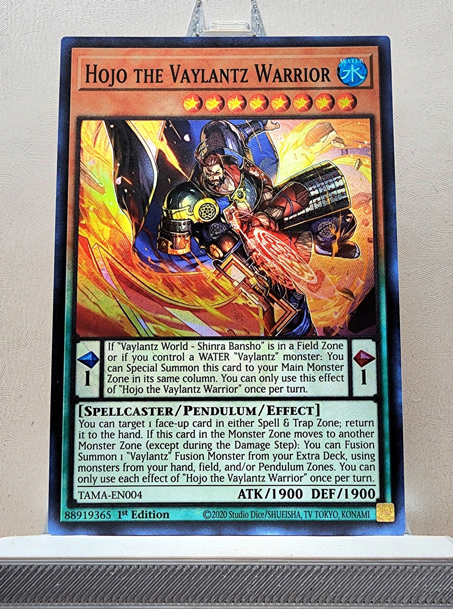 Yugioh! 1x Hojo the Vaylantz Warrior (TAMA - Super Rare) 1st Edition