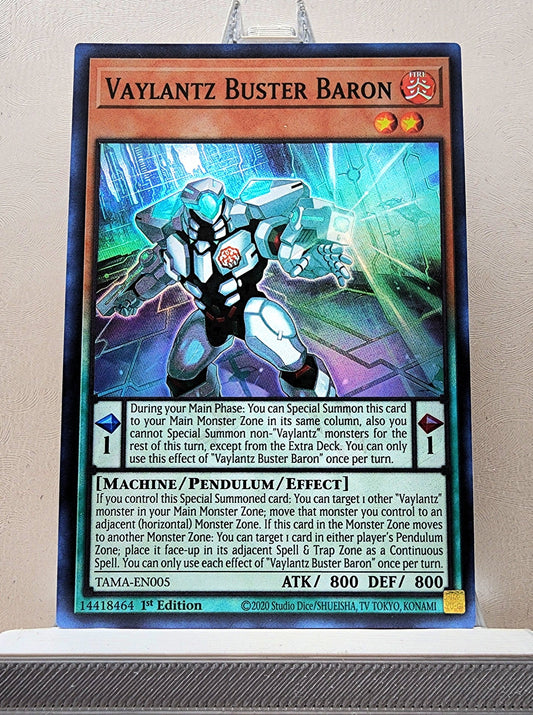 Yugioh! 1x Vaylantz Buster Baron (TAMA - Super Rare) 1st Edition