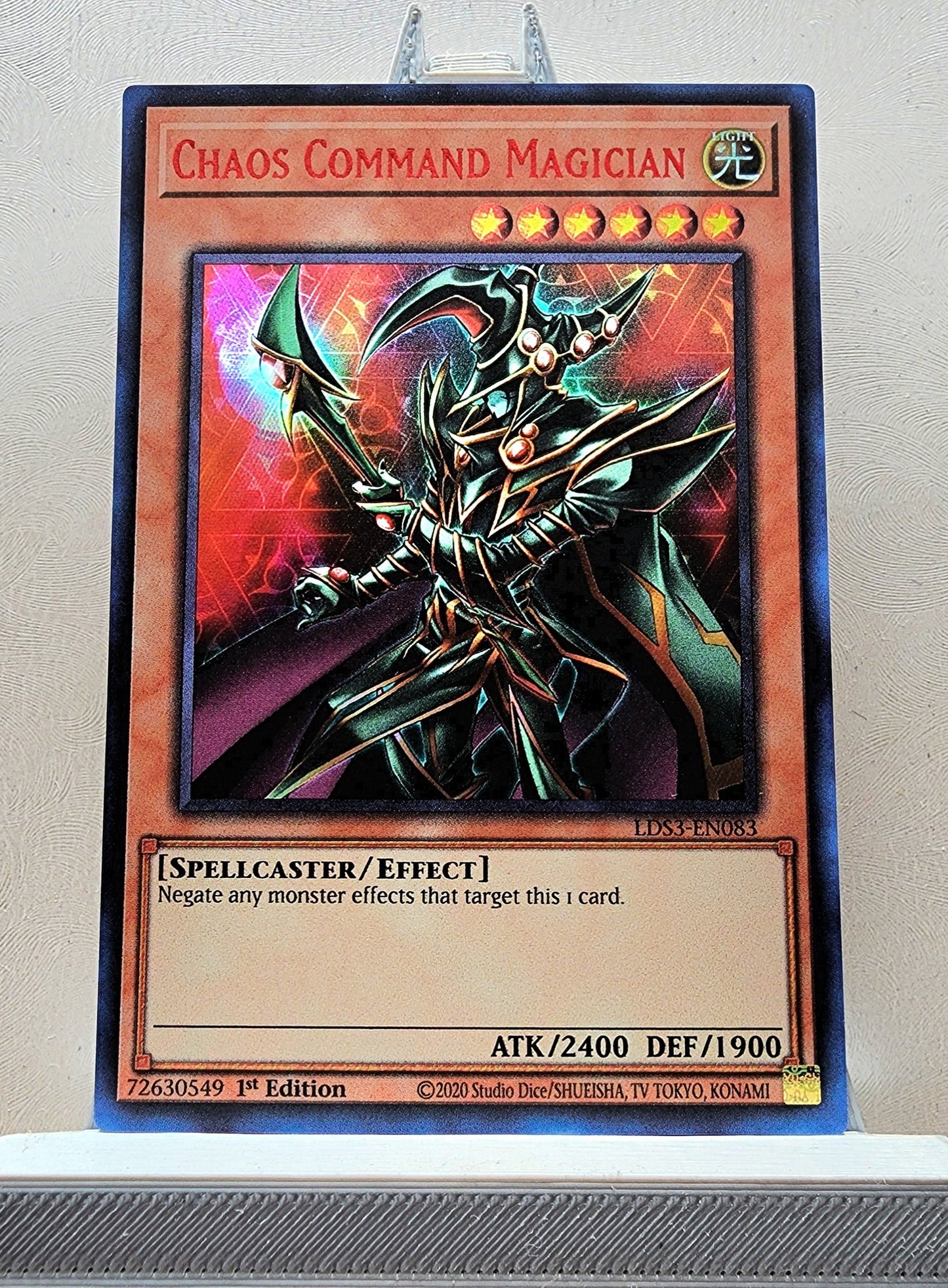 Yugioh! 1x Chaos Command Magician (LDS3 - Ultra Rare) 1st Edition