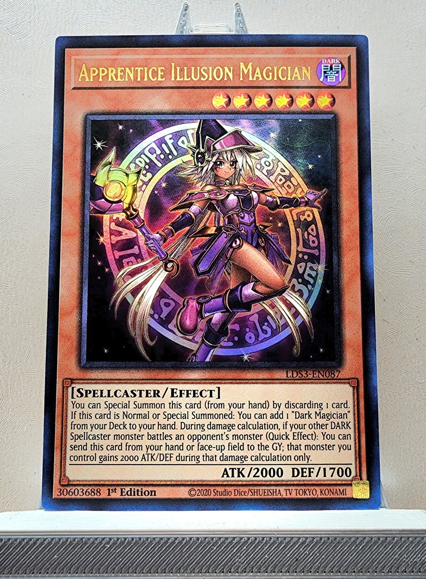 Yugioh! 1x Apprentice Illusion Magician (LDS3 - Ultra Rare) 1st Edition