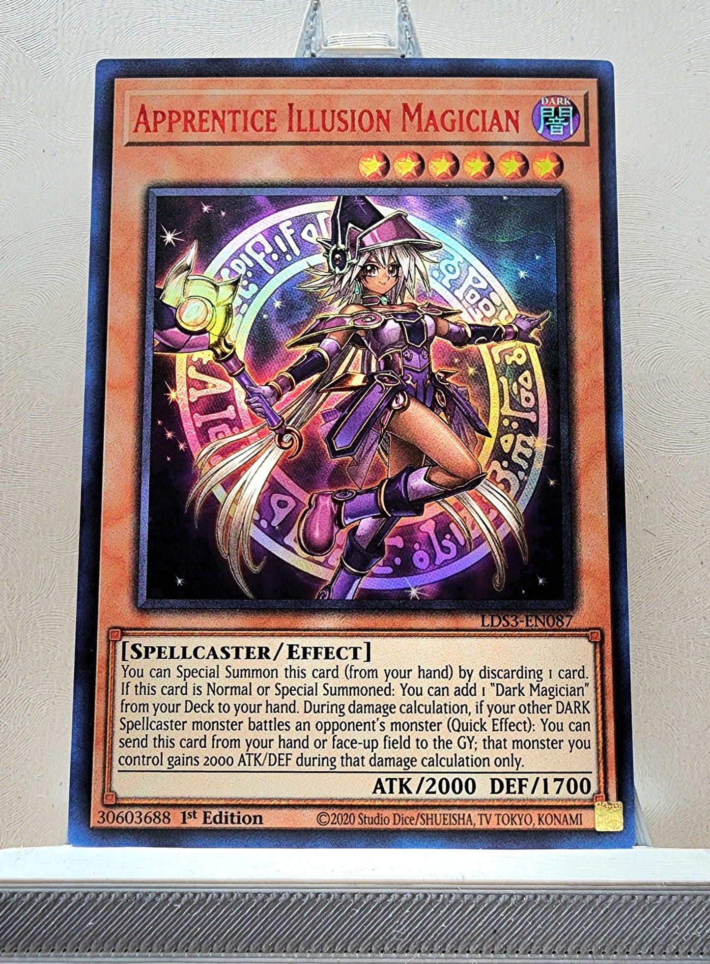 Yugioh! 1x Apprentice Illusion Magician (LDS3 - Ultra Rare) 1st Edition