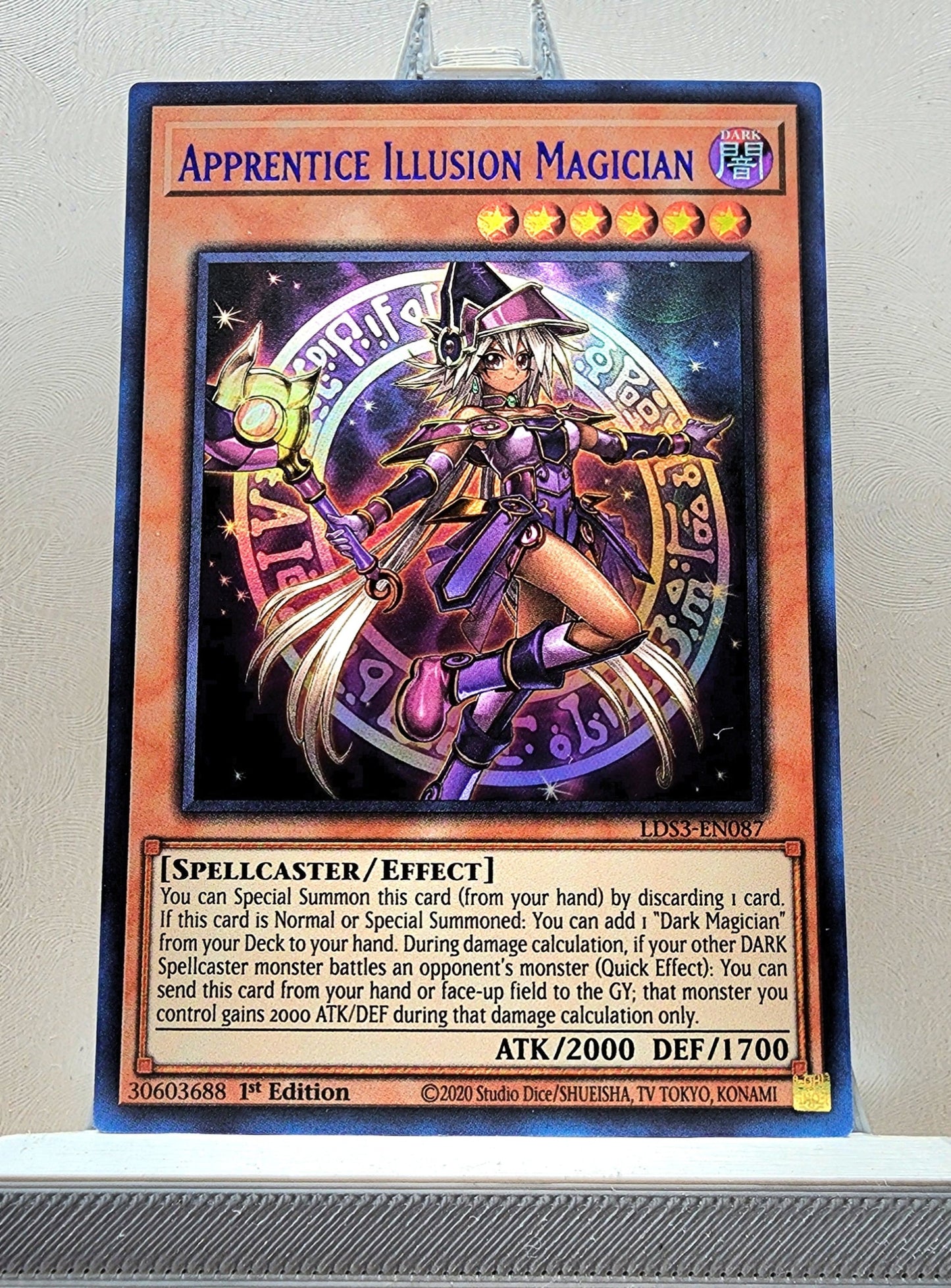 Yugioh! 1x Apprentice Illusion Magician (LDS3 - Ultra Rare) 1st Edition