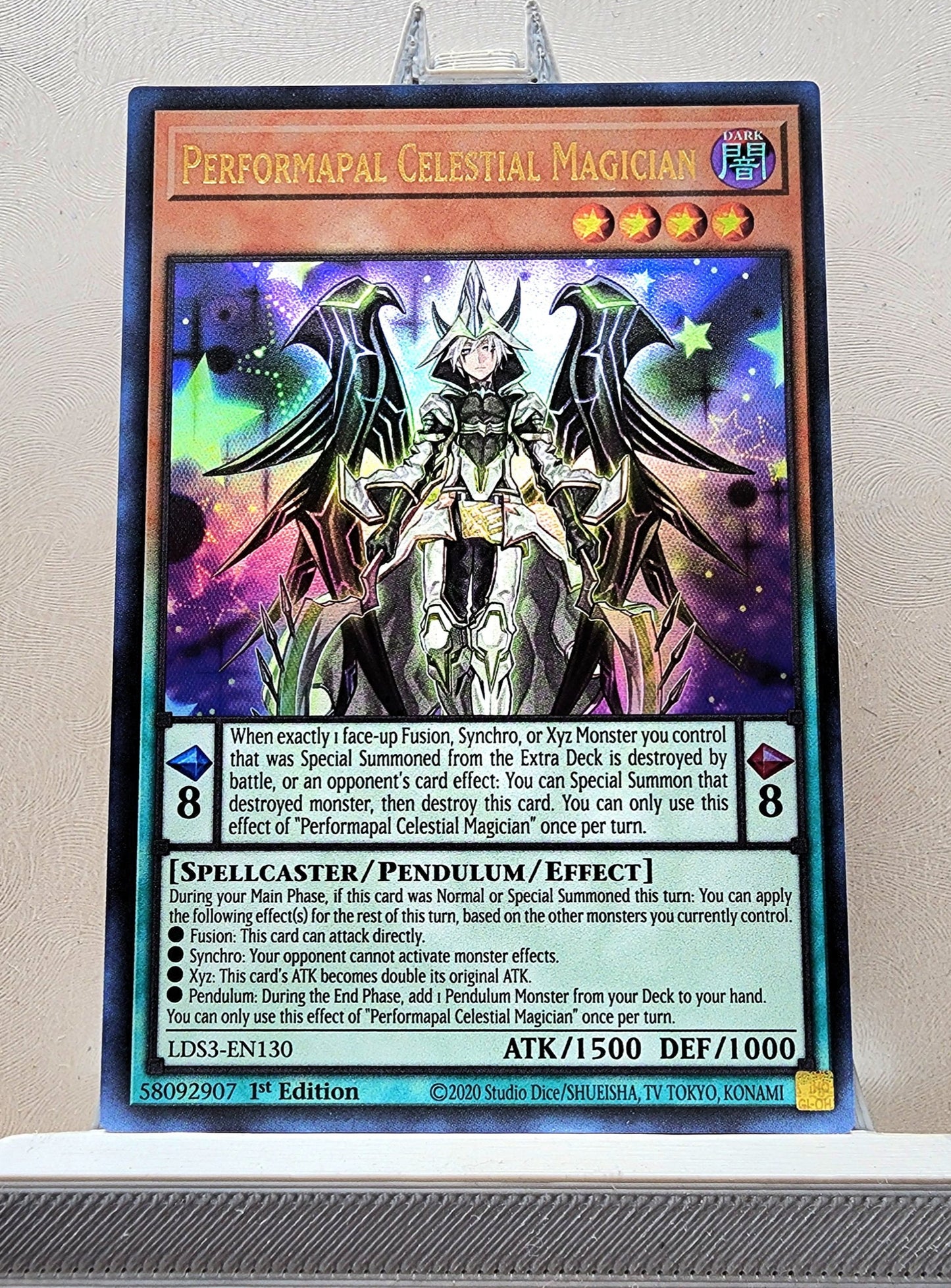 Yugioh! 1x Performapal Celestial Magician (LDS3 - Ultra Rare) 1st Edition