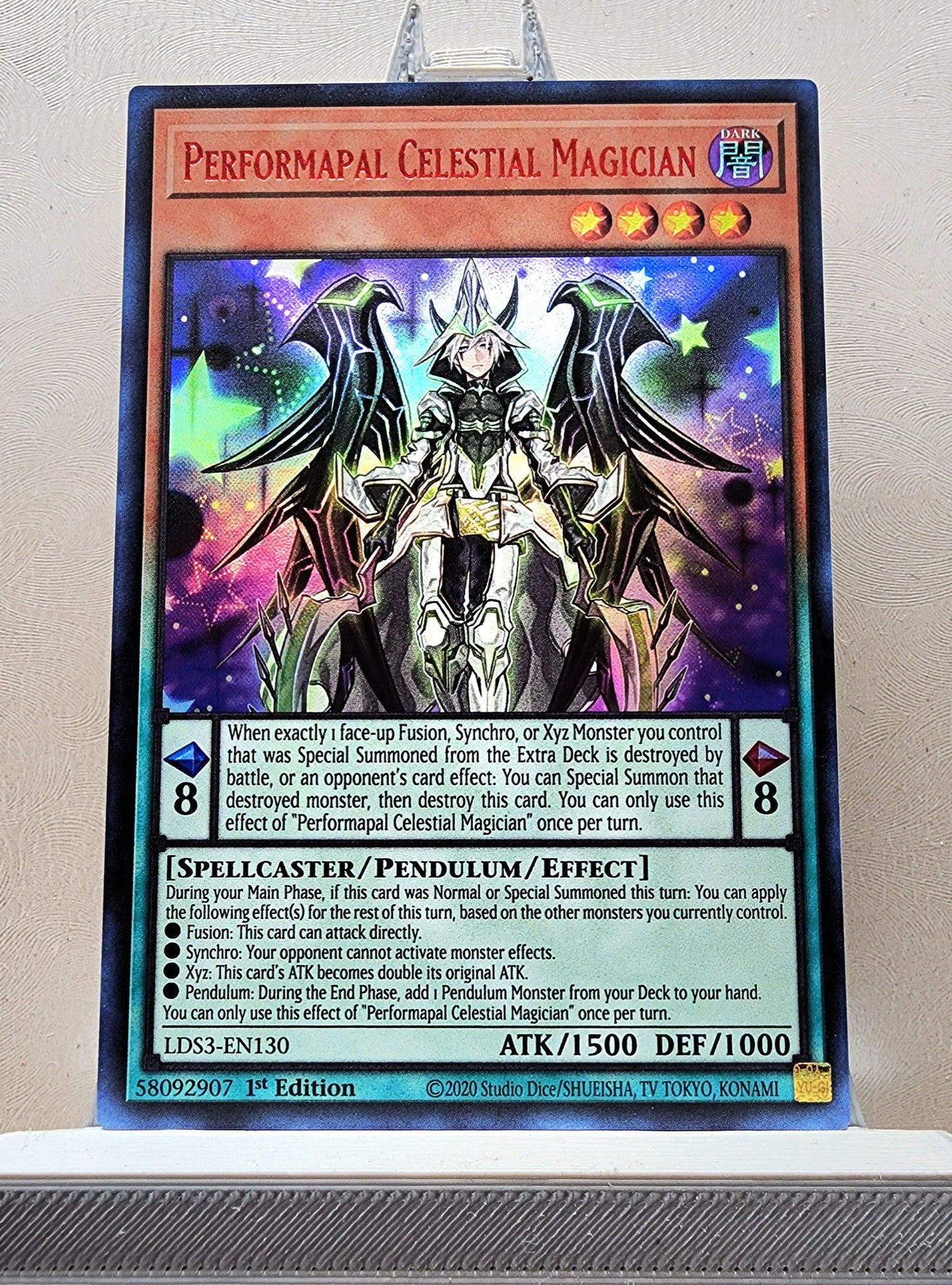 Yugioh! 1x Performapal Celestial Magician (LDS3 - Ultra Rare) 1st Edition