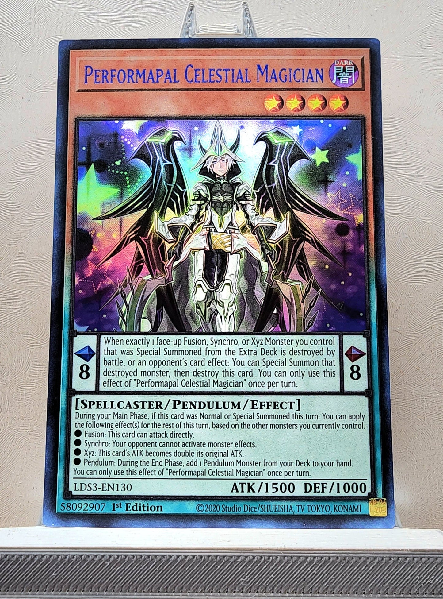 Yugioh! 1x Performapal Celestial Magician (LDS3 - Ultra Rare) 1st Edition