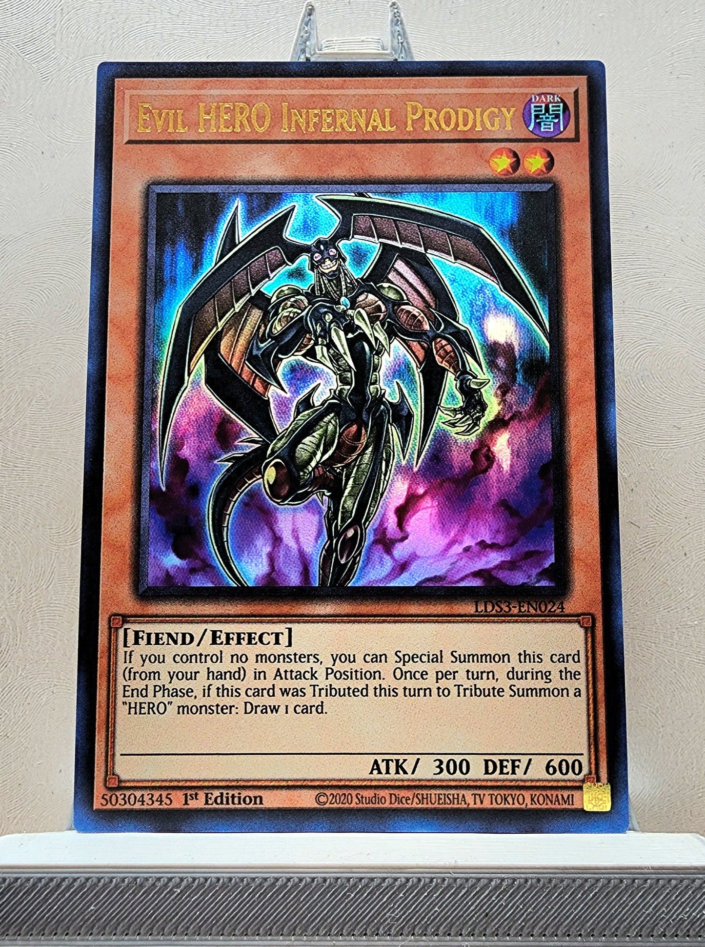 Yugioh! 1x Evil HERO Infernal Prodigy (LDS3 - Ultra Rare) 1st Edition