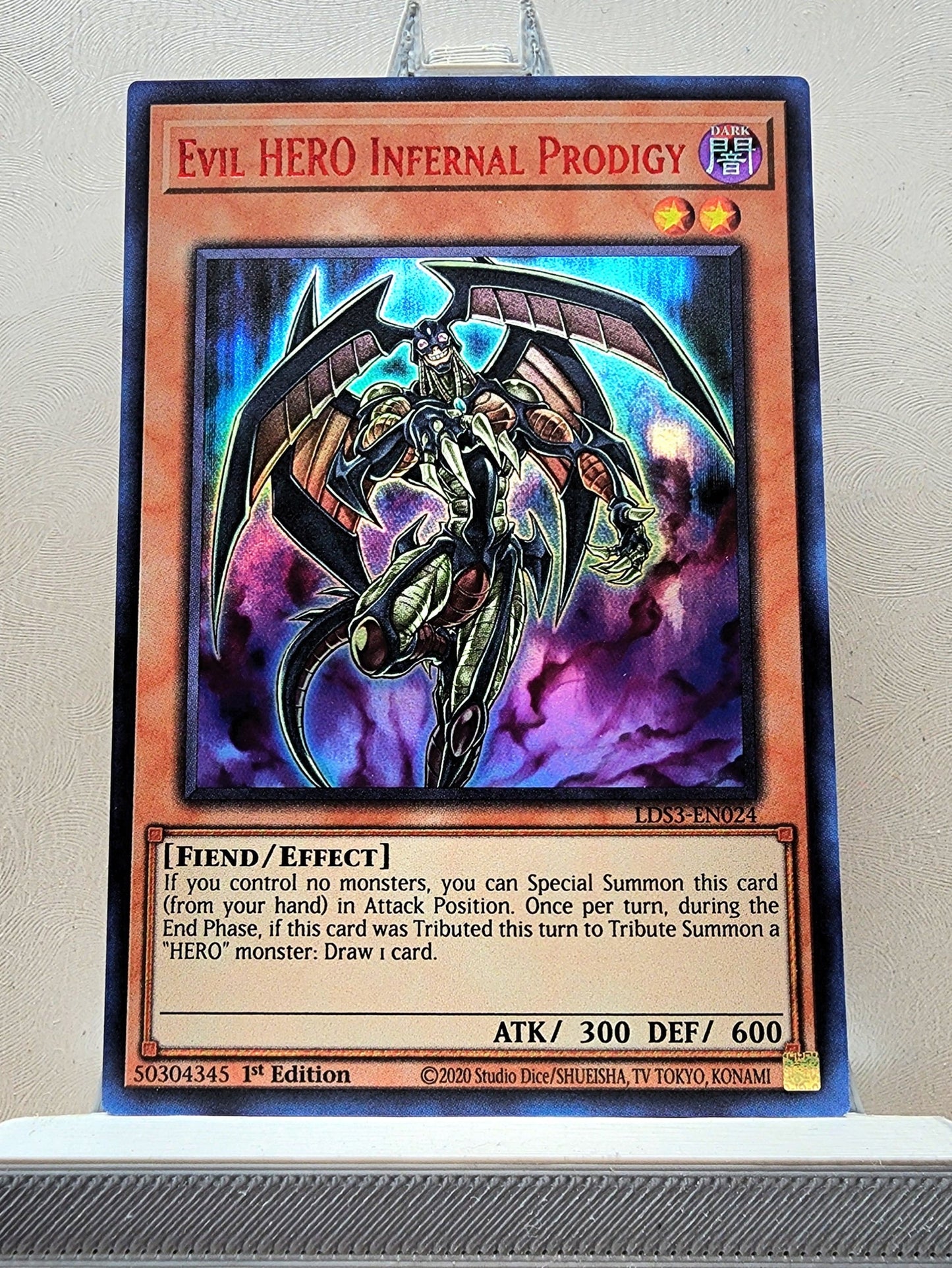 Yugioh! 1x Evil HERO Infernal Prodigy (LDS3 - Ultra Rare) 1st Edition