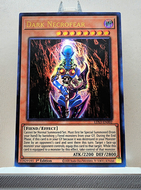 Yugioh! 1x Dark Necrofear (LDS3 - Ultra Rare) 1st Edition