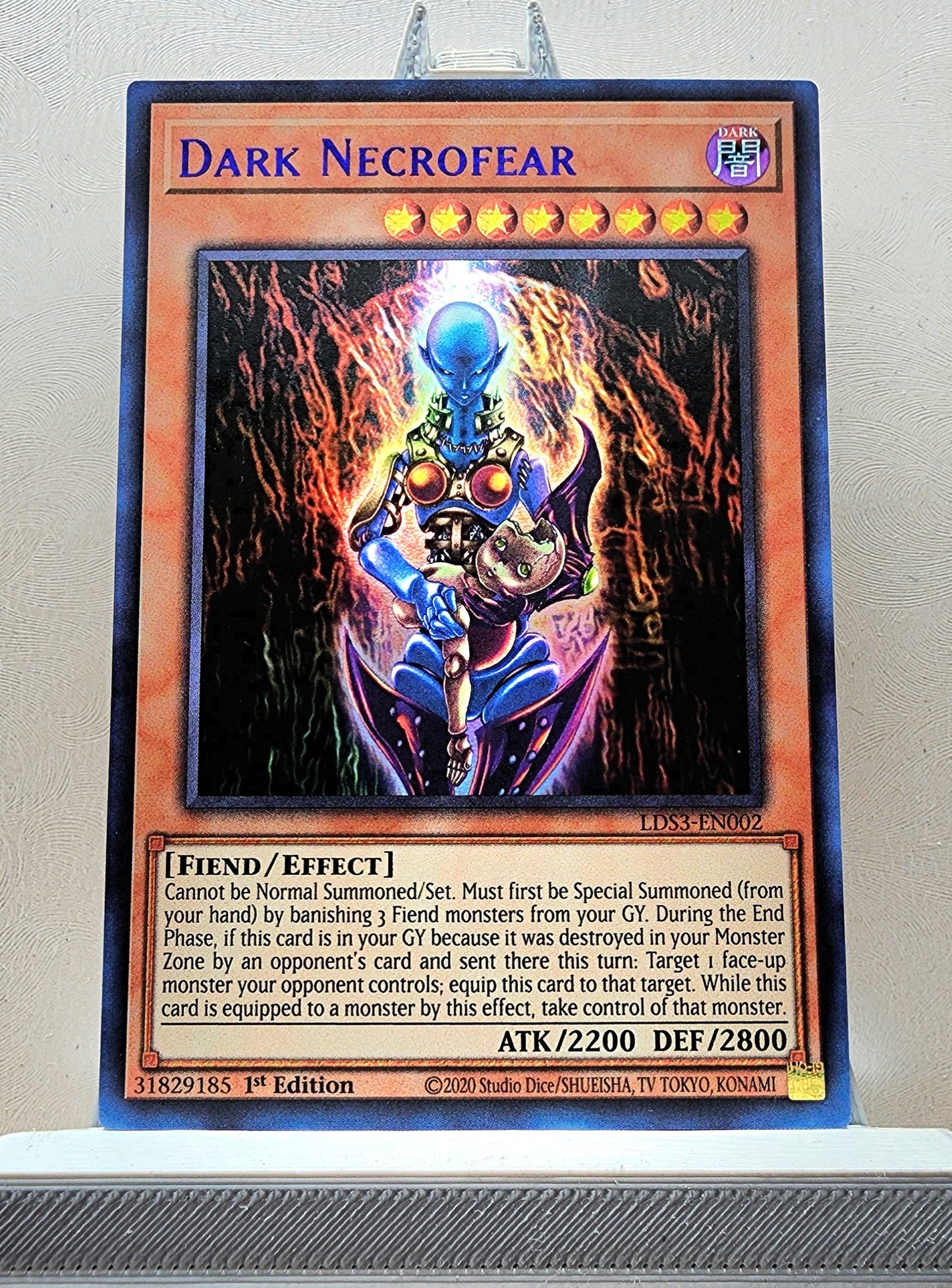 Yugioh! 1x Dark Necrofear (LDS3 - Ultra Rare) 1st Edition