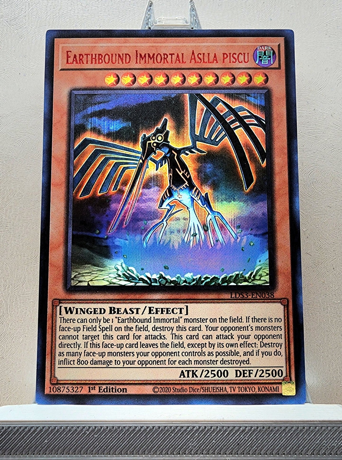 Yugioh! 1x Earthbound Immortal Aslla Piscu (LDS3 - Ultra Rare) 1st Edition