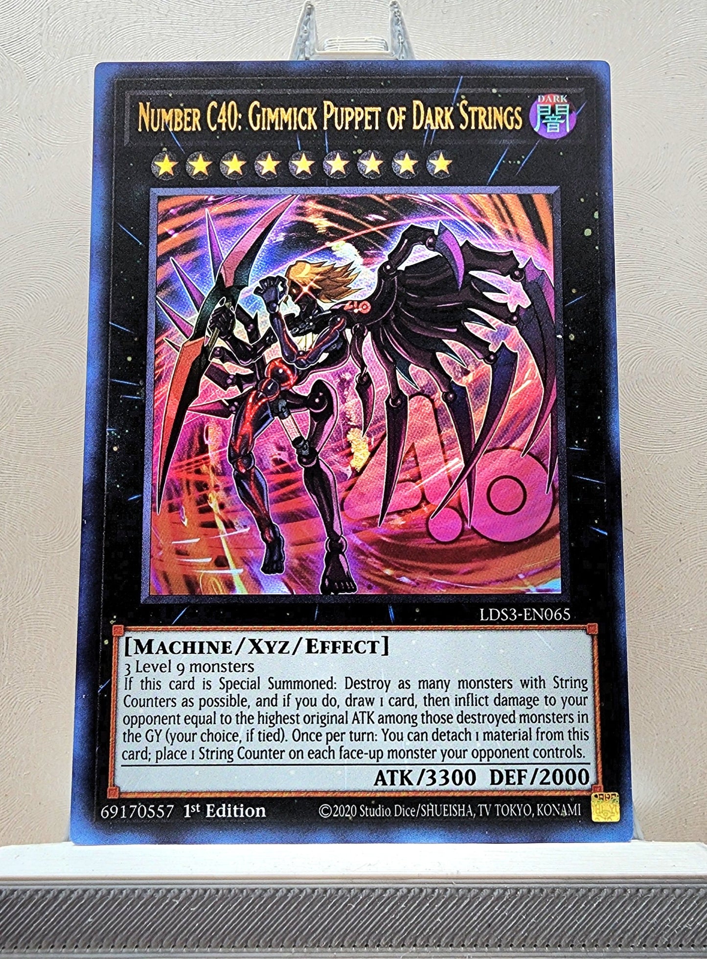 Yugioh! 1x Number C40: Gimmick Puppet of Dark Strings (LDS3 - Ultra Rare) 1st Edition