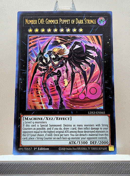 Yugioh! 1x Number C40: Gimmick Puppet of Dark Strings (LDS3 - Ultra Rare) 1st Edition