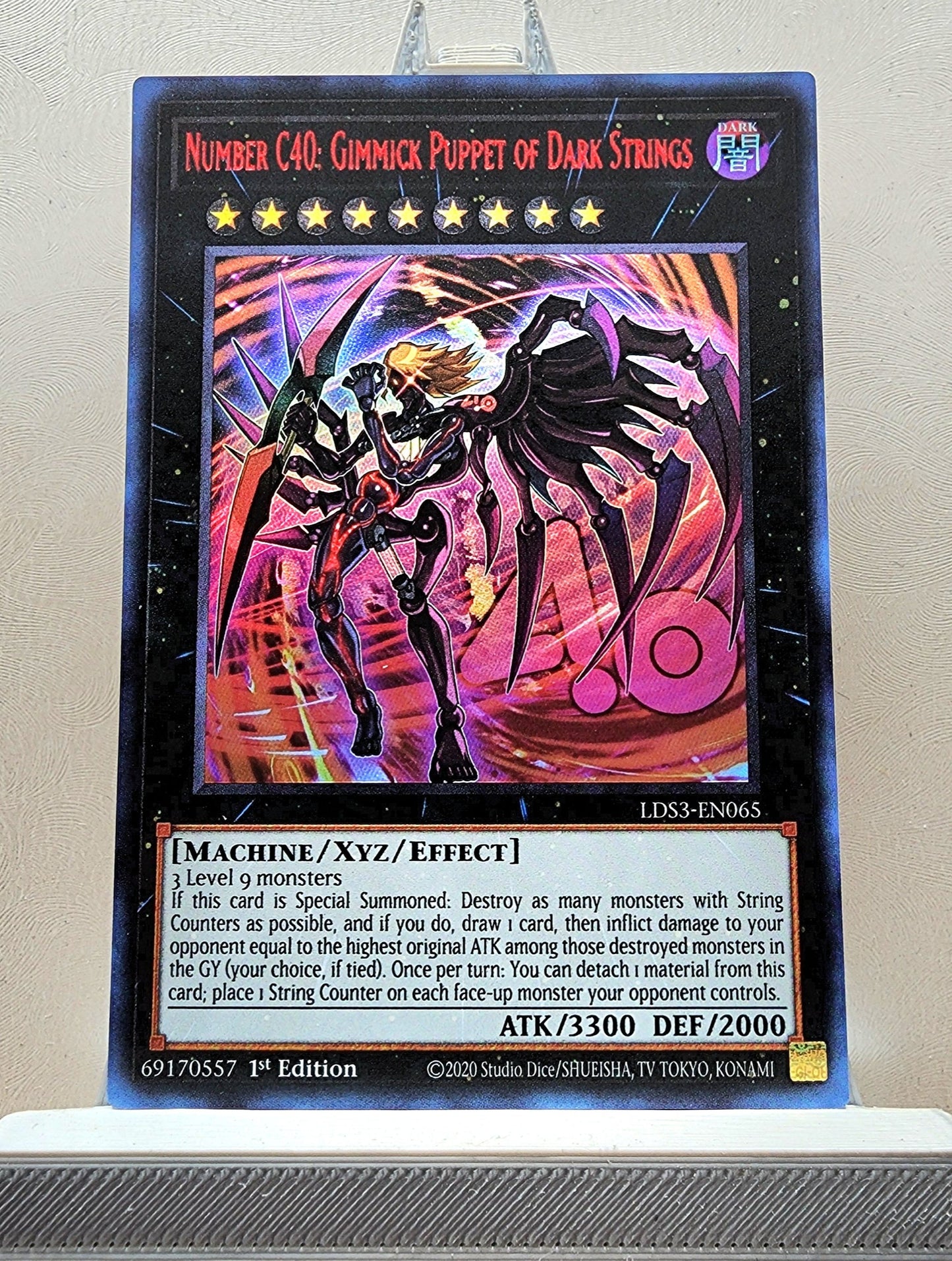 Yugioh! 1x Number C40: Gimmick Puppet of Dark Strings (LDS3 - Ultra Rare) 1st Edition