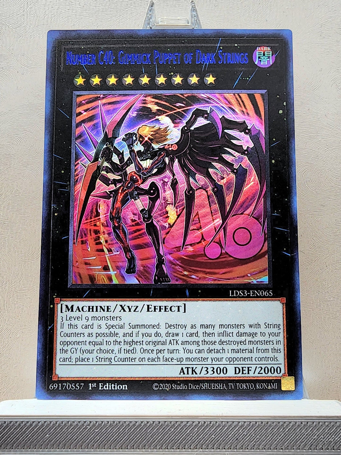 Yugioh! 1x Number C40: Gimmick Puppet of Dark Strings (LDS3 - Ultra Rare) 1st Edition