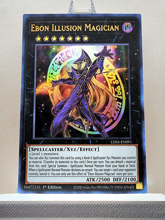 Yugioh! 1x Ebon Illusion Magician (LDS3 - Ultra Rare) 1st Edition