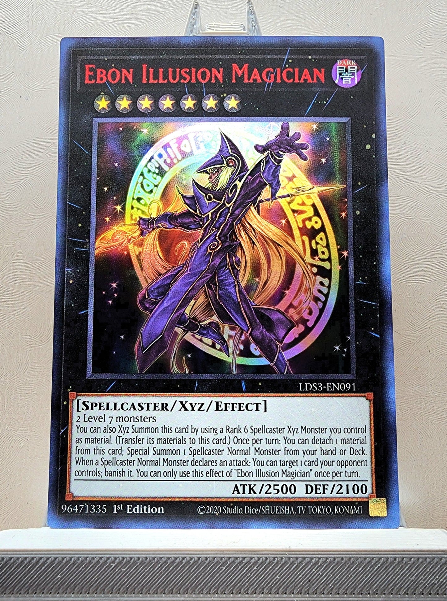 Yugioh! 1x Ebon Illusion Magician (LDS3 - Ultra Rare) 1st Edition