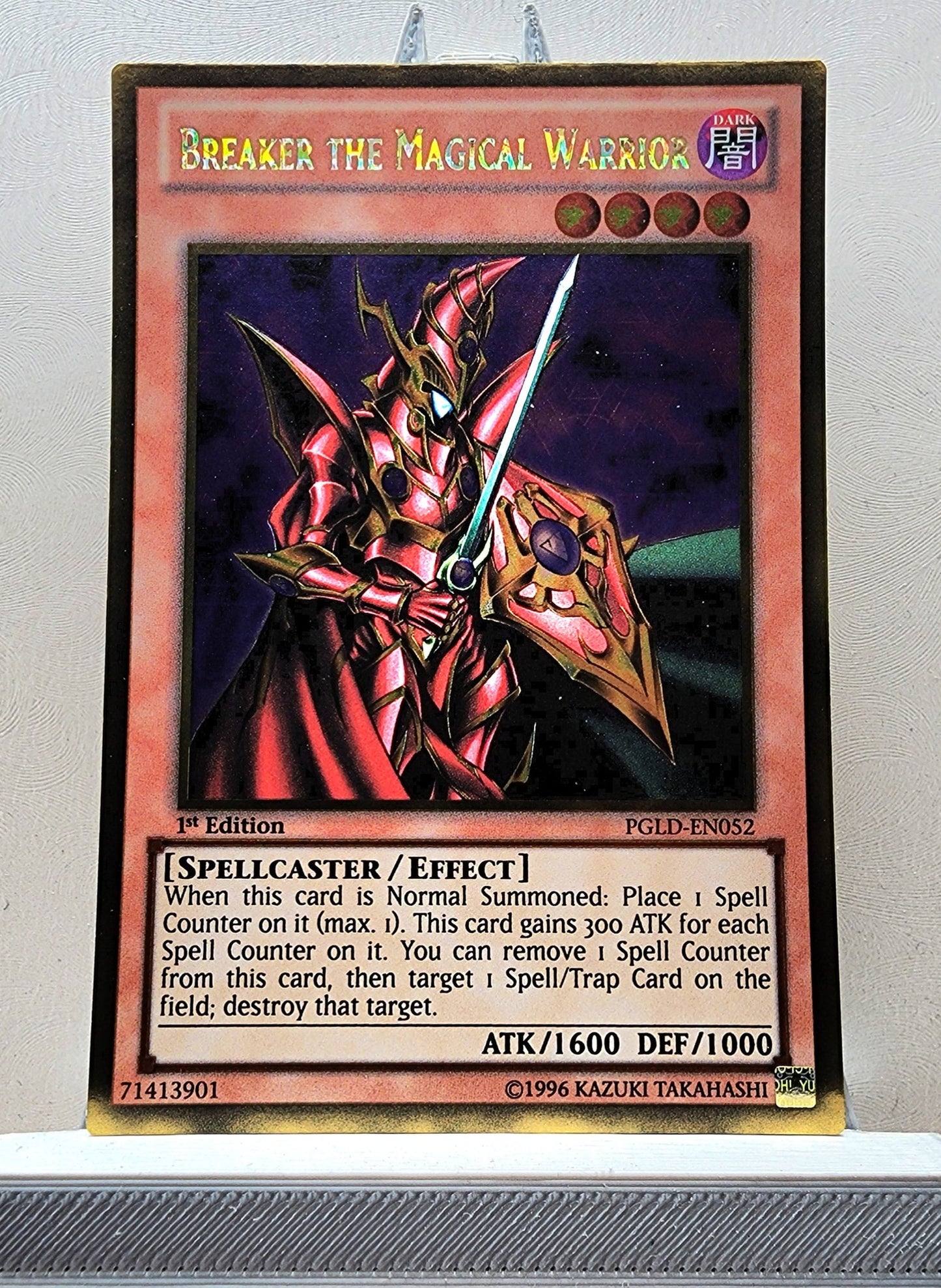 Yugioh! 1x Breaker the Magical Warrior (PGLD - Gold Rare) 1st Edition