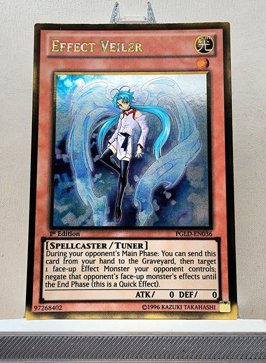 Yugioh! 1x Effect Veiler (PGLD - Gold Rare) 1st Edition