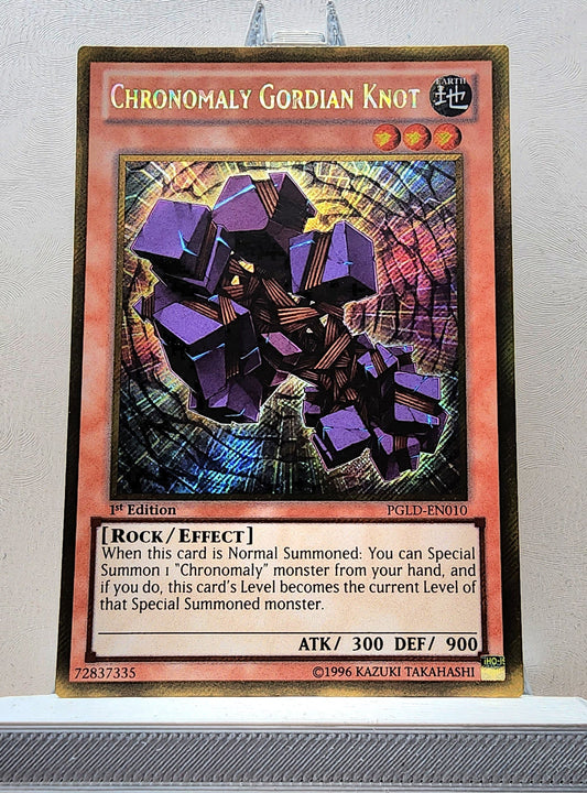 Yugioh! 1x Chronomaly Gordian Knot (PGLD - Gold Secret Rare) 1st Edition