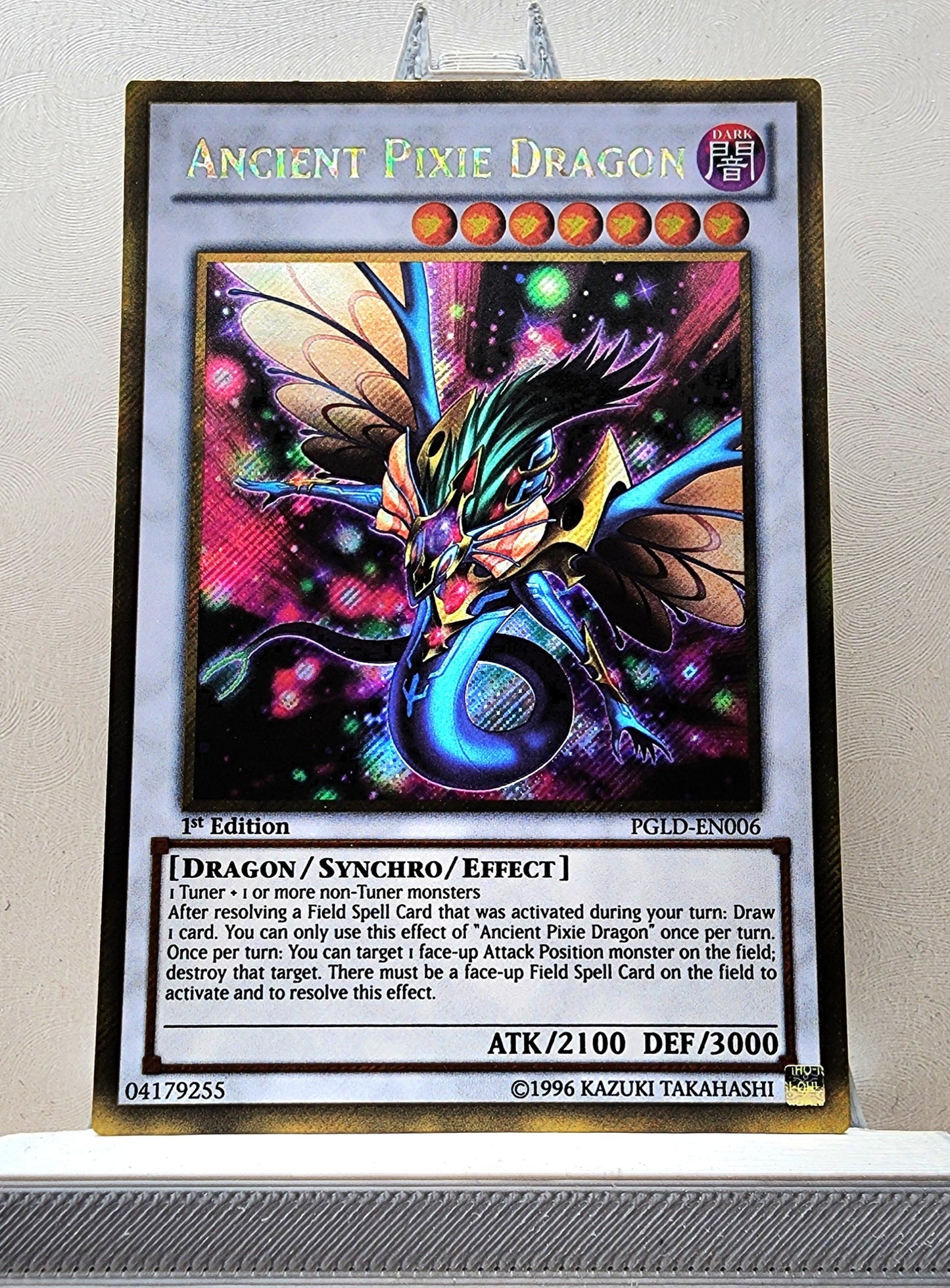 Yugioh! 1x Ancient Pixie Dragon (PGLD - Gold Secret Rare) 1st Edition