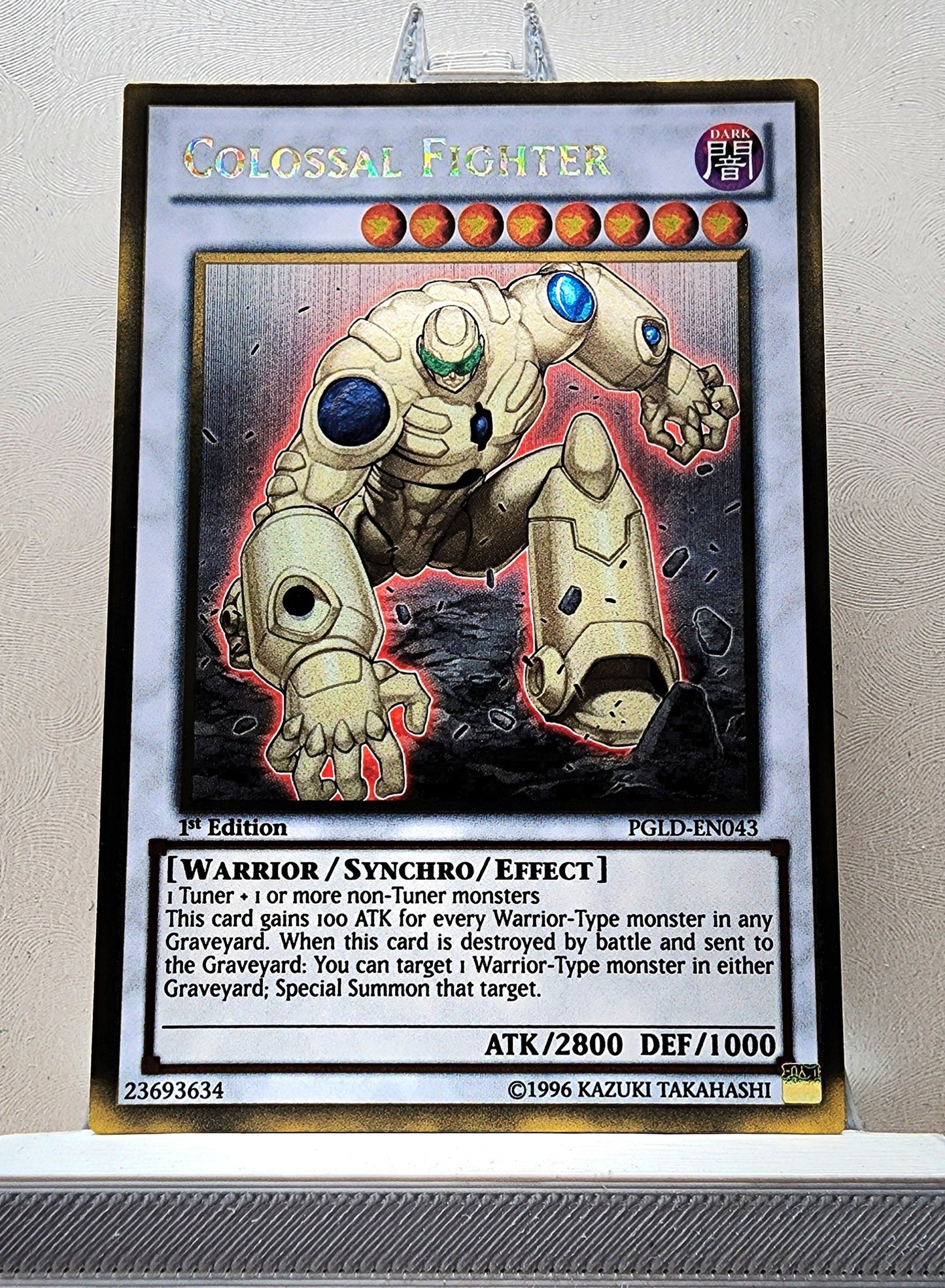 Yugioh! 1x Colossal Fighter (PGLD - Gold Rare) 1st Edition