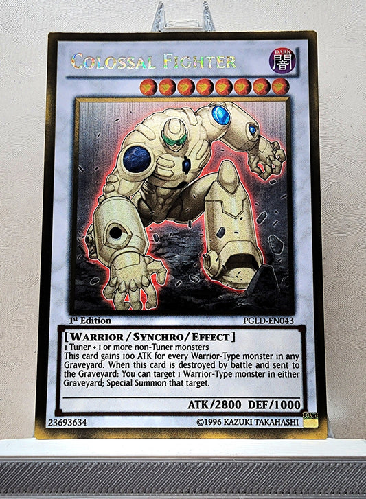 Yugioh! 1x Colossal Fighter (PGLD - Gold Rare) 1st Edition