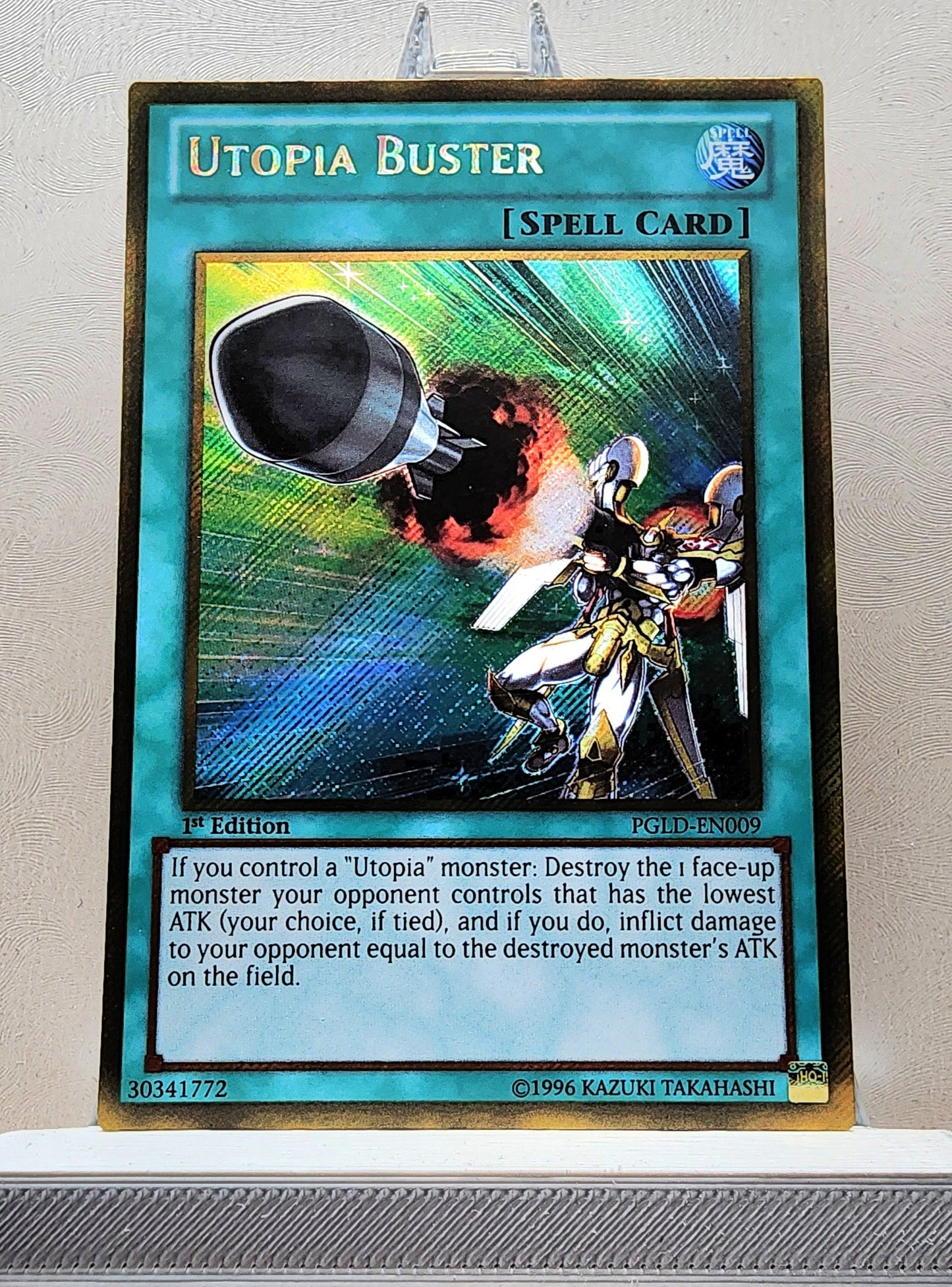 Yugioh! 1x Utopia Buster (PGLD - Gold Secret Rare) 1st Edition