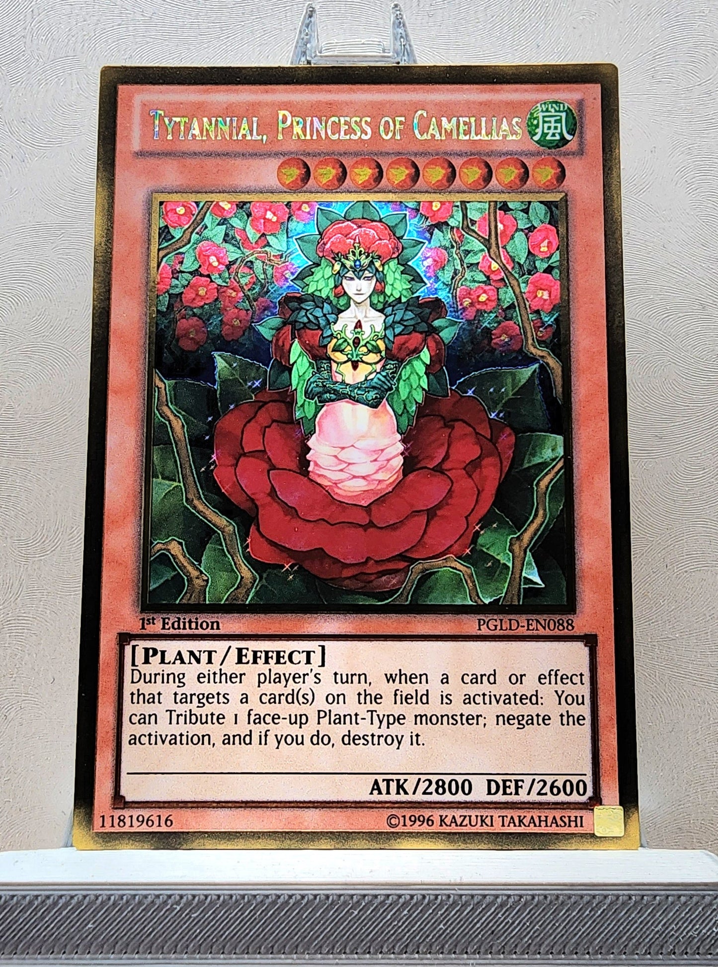 Yugioh! 1x Tytannial, Princess of Camellias (PGLD - Gold Rare) 1st Edition