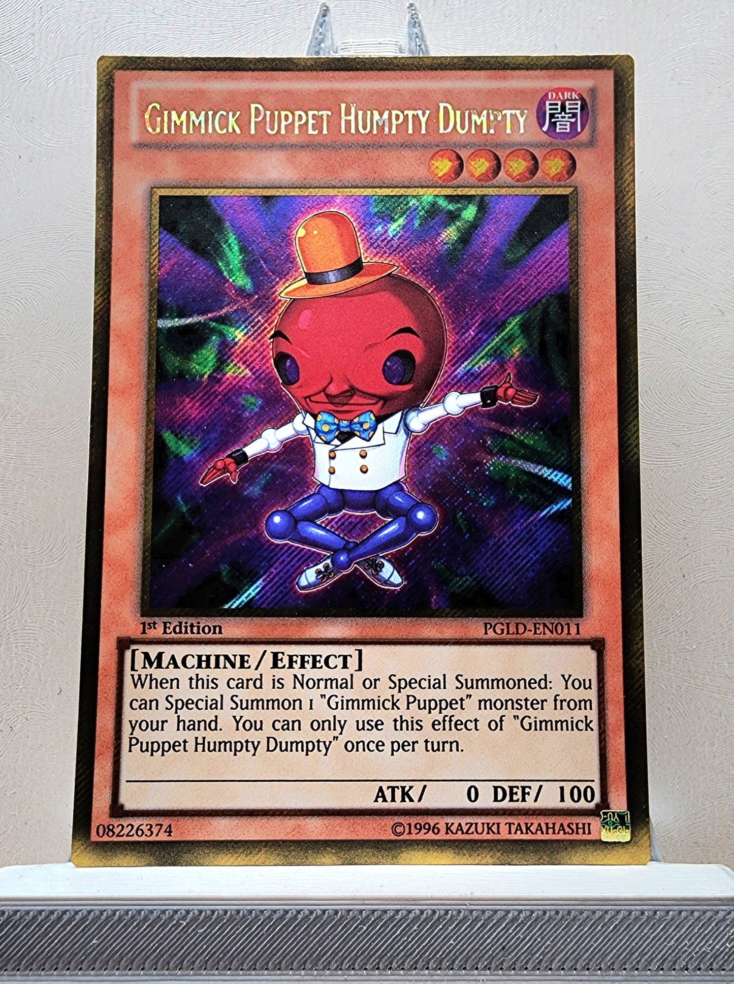 Yugioh! 1x Gimmick Puppet Humpty Dumpty (PGLD - Gold Secret Rare) 1st Edition