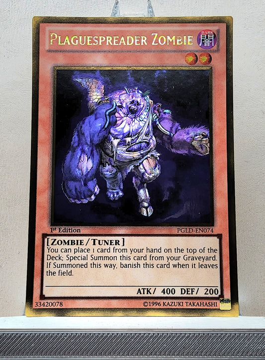 Yugioh! 1x Plaguespreader Zombie (PGLD - Gold Rare) 1st Edition