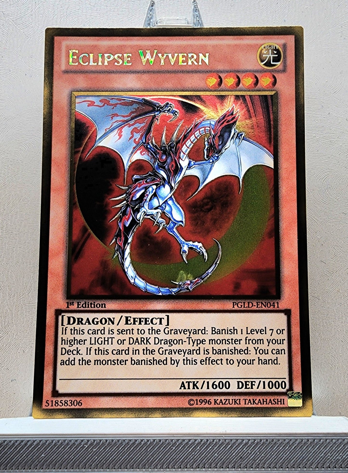 Yugioh! 1x Eclipse Wyvern (PGLD - Gold Rare) 1st Edition