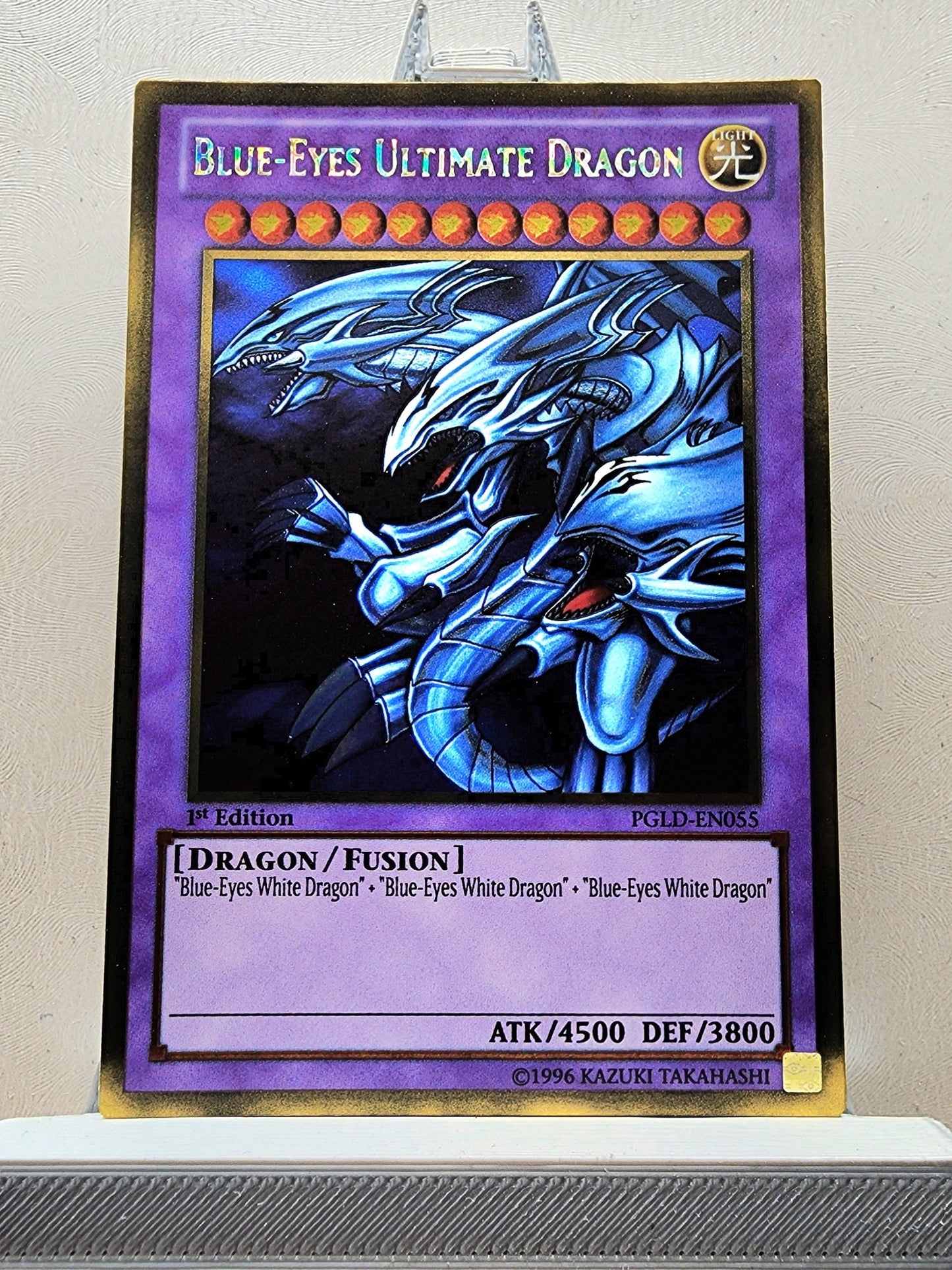 Yugioh! 1x Blue-Eyes Ultimate Dragon (PGLD - Gold Rare) 1st Edition