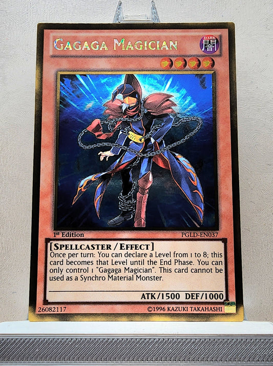 Yugioh! 1x Gagaga Magician (PGLD - Gold Rare) 1st Edition