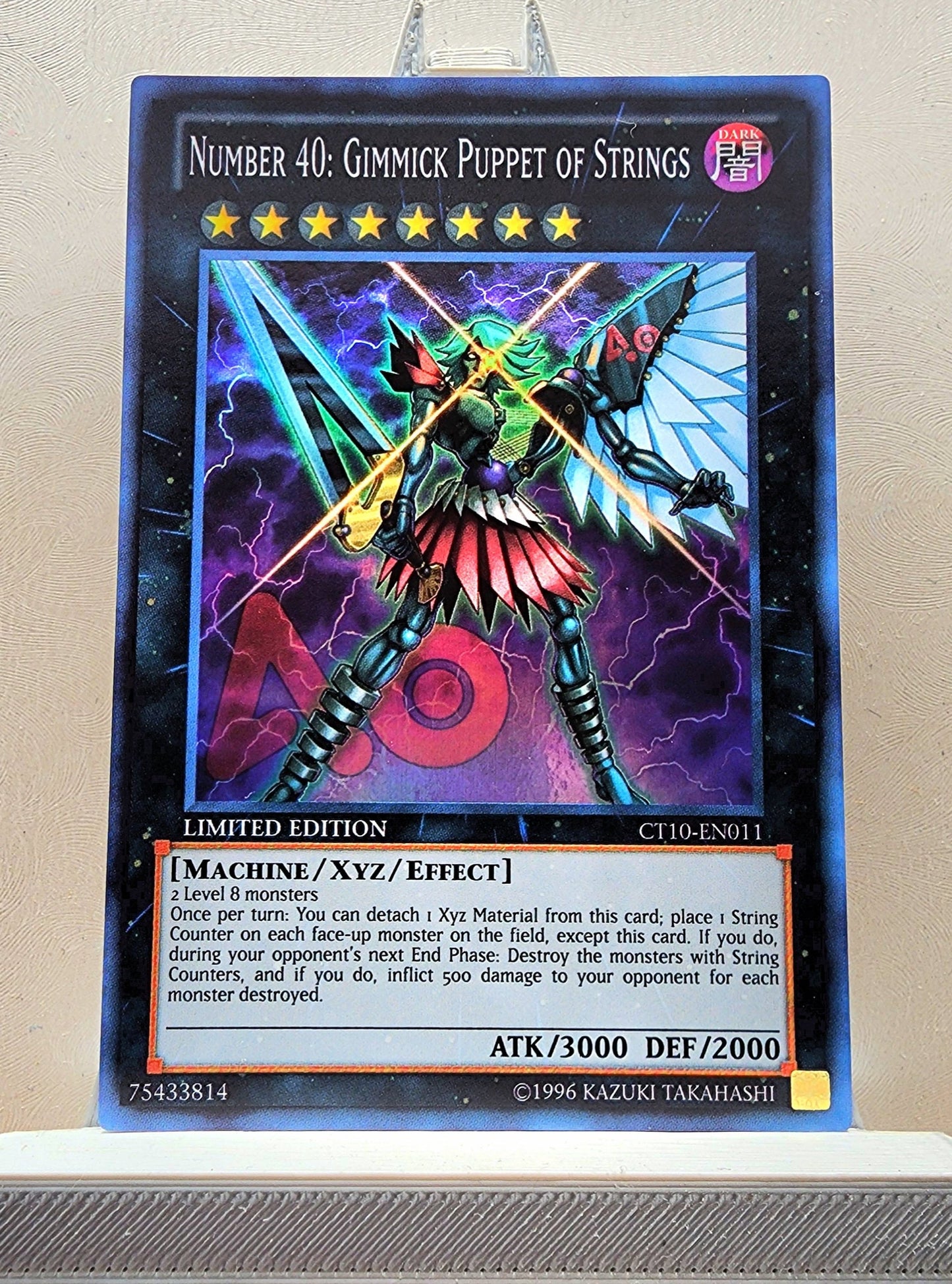 Yugioh! 1x Number 40: Gimmick Puppet of Strings (CT10 - Super Rare) Limited Edition