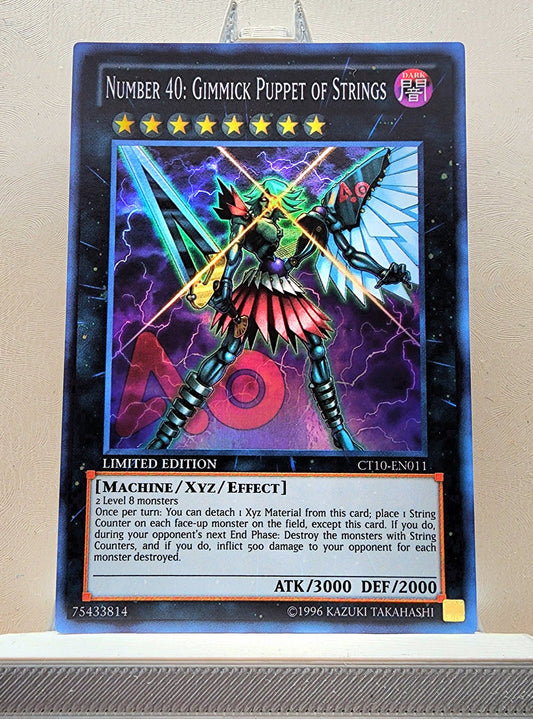 Yugioh! 1x Number 40: Gimmick Puppet of Strings (CT10 - Super Rare) Limited Edition