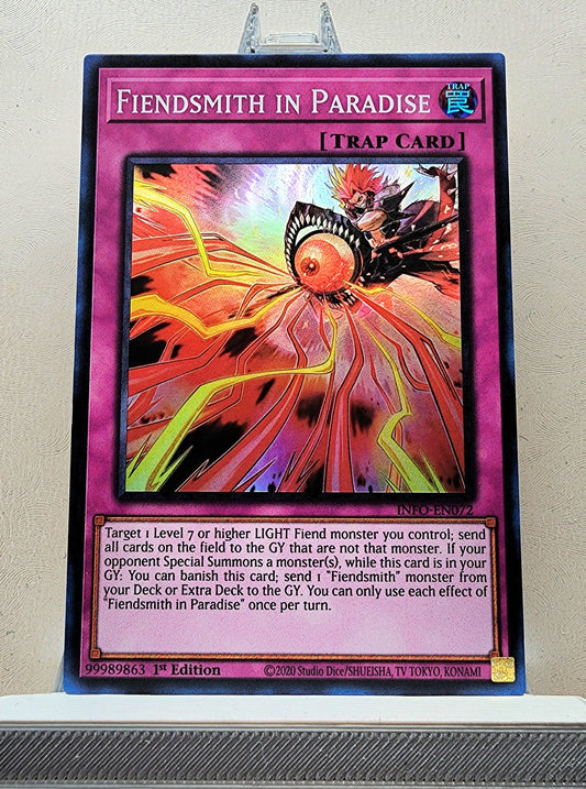 Yugioh! 1x Fiendsmith in Paradise (INFO - Super Rare) 1st Edition