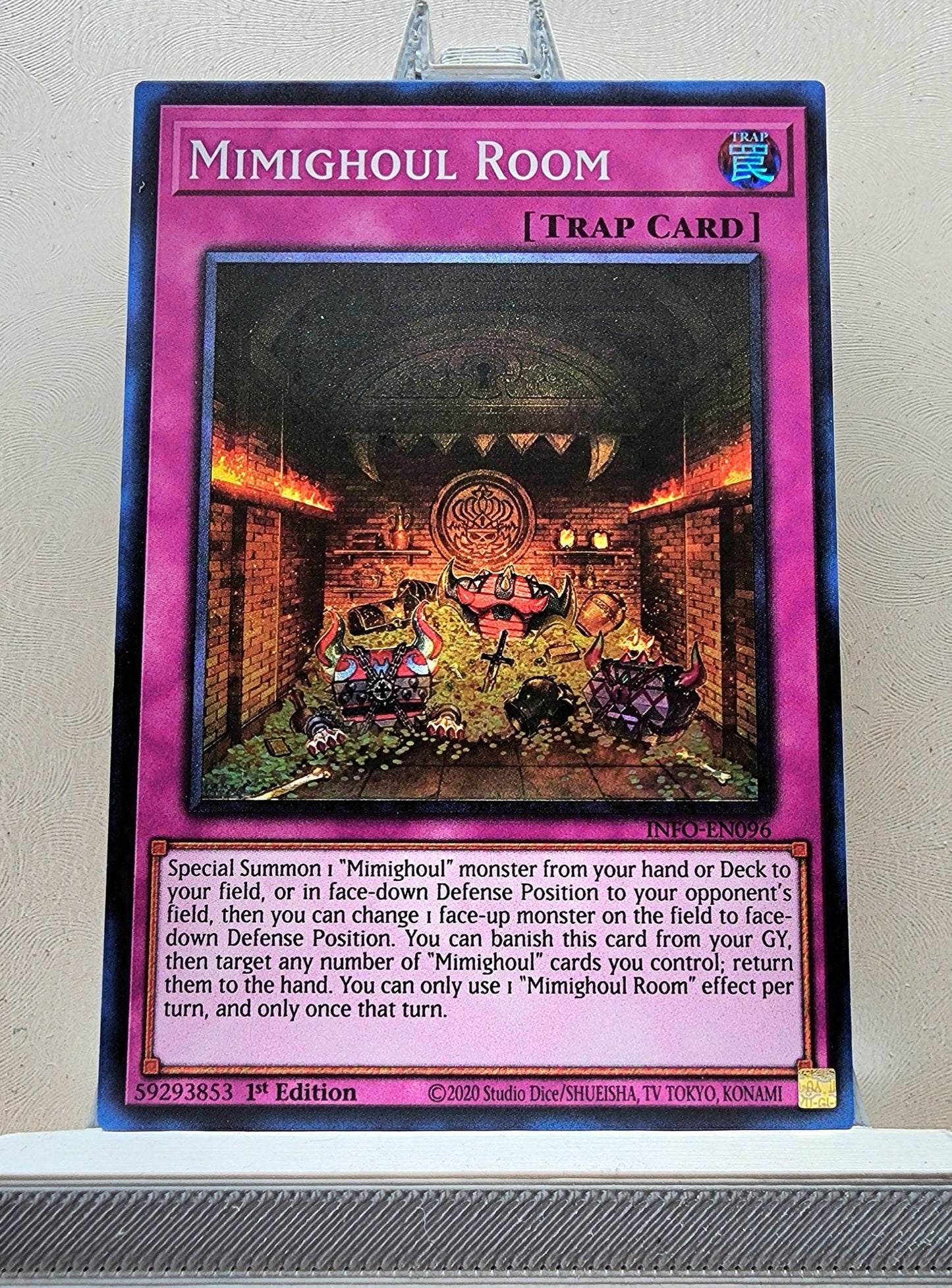 Yugioh! 1x Mimighoul Room (INFO - Super Rare) 1st Edition