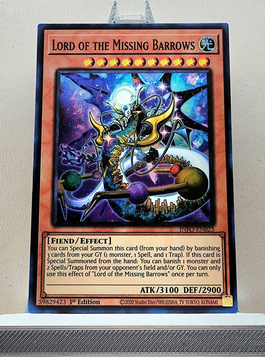 Yugioh! 1x Lord of the Missing Barrows (INFO - Super Rare) 1st Edition