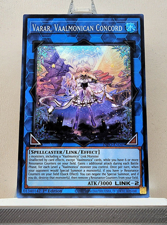 Yugioh! 1x Varar, Vaalmonican Concord (INFO - Super Rare) 1st Edition