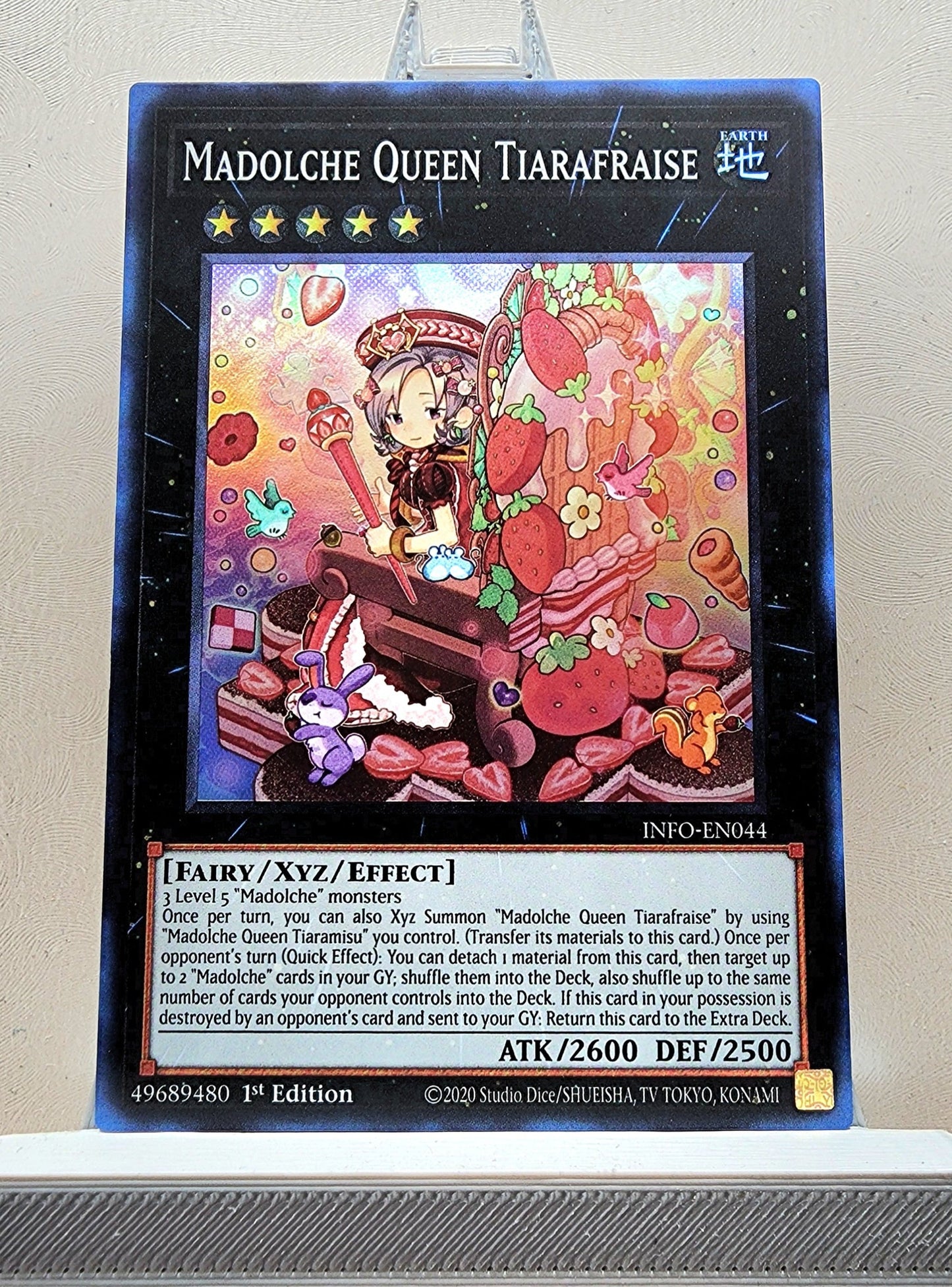 Yugioh! 1x Madolche Queen Tiarafraise (INFO - Super Rare) 1st Edition