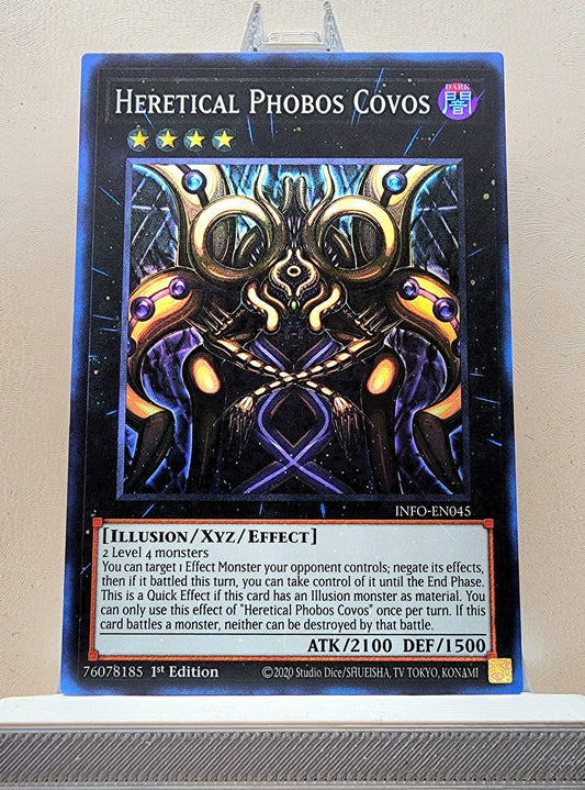 Yugioh! 1x Heretical Phobos Covos (INFO - Super Rare) 1st Edition