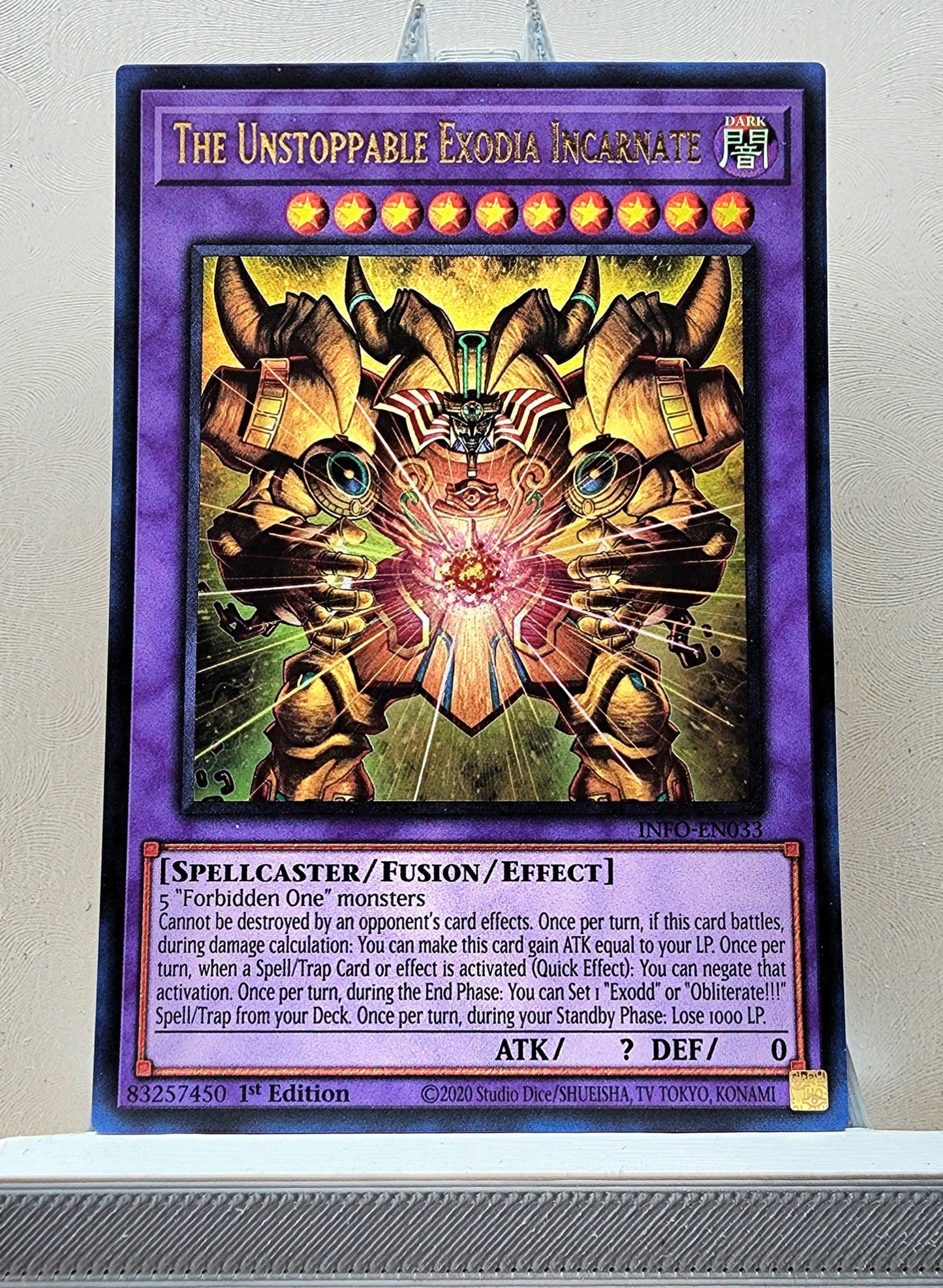 Yugioh! 1x The Unstoppable Exodia Incarnate (INFO - Ultra Rare) 1st Edition