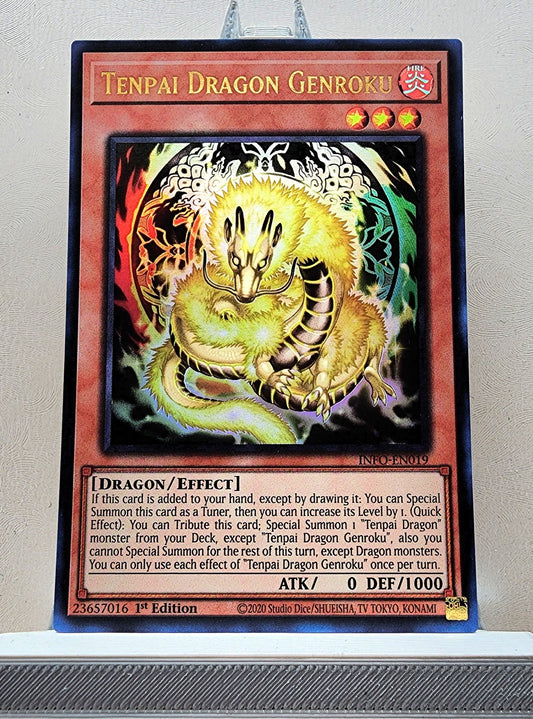 Yugioh! 1x Tenpai Dragon Genroku (INFO - Ultra Rare) 1st Edition