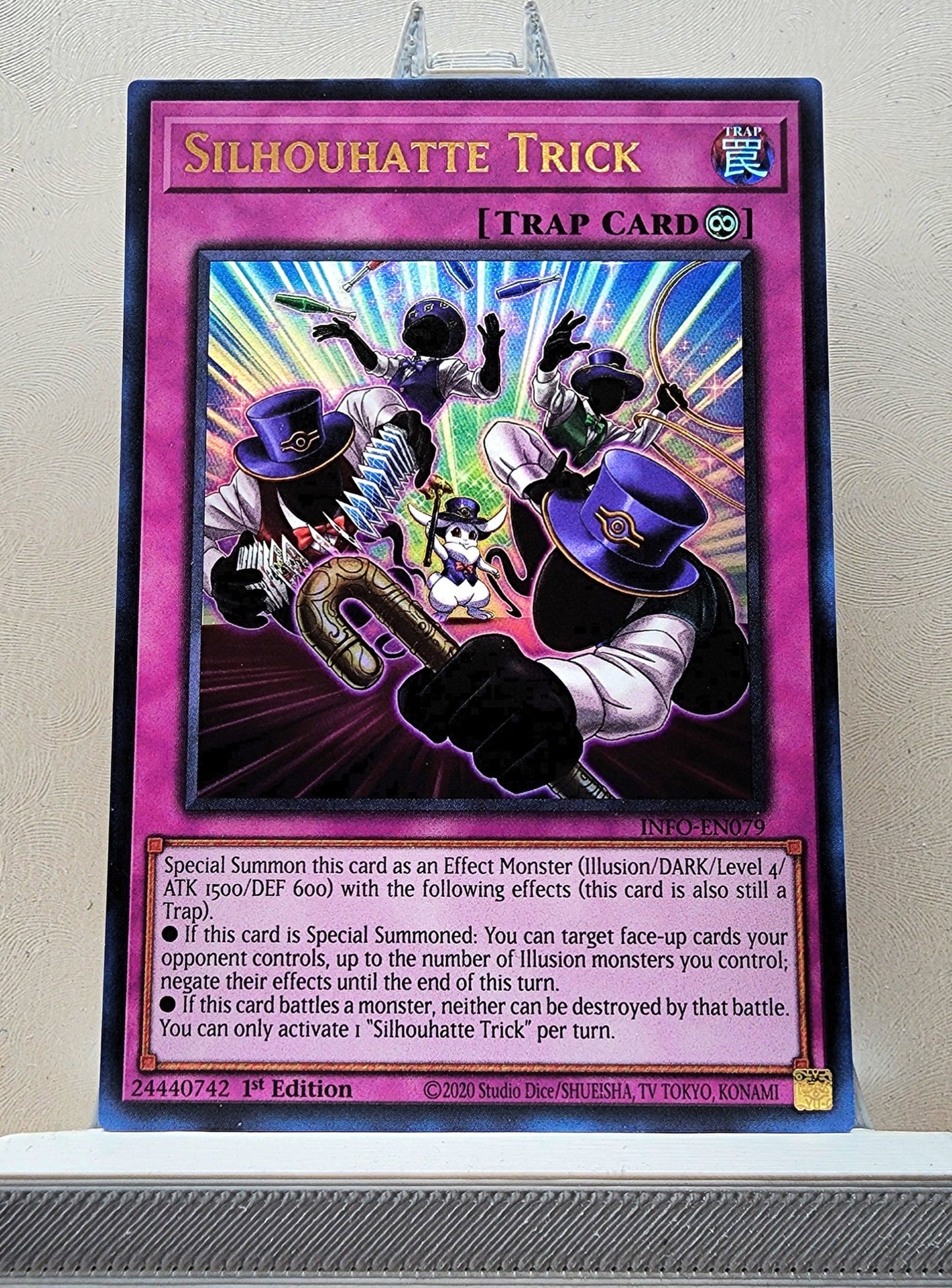 Yugioh! 1x Silhouhatte Trick (INFO - Ultra Rare) 1st Edition