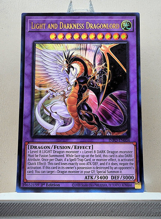 Yugioh! 1x Light and Darkness Dragonlord (INFO - Ultra Rare) 1st Edition