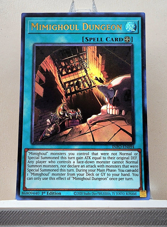 Yugioh! 1x Mimighoul Dungeon (INFO - Ultra Rare) 1st Edition